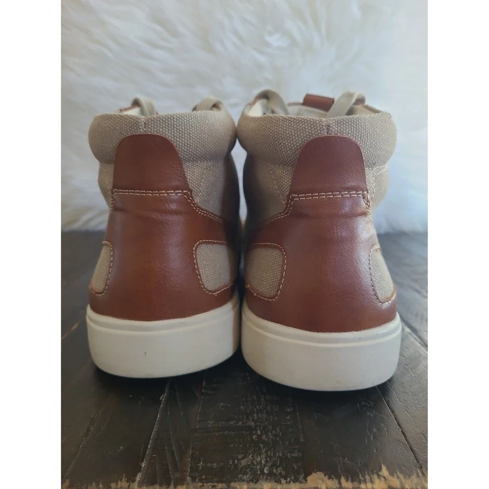 Steve Madden Kenya Lace-Up Casual Shoes Men’s Size 9 Tan Brown Low Top